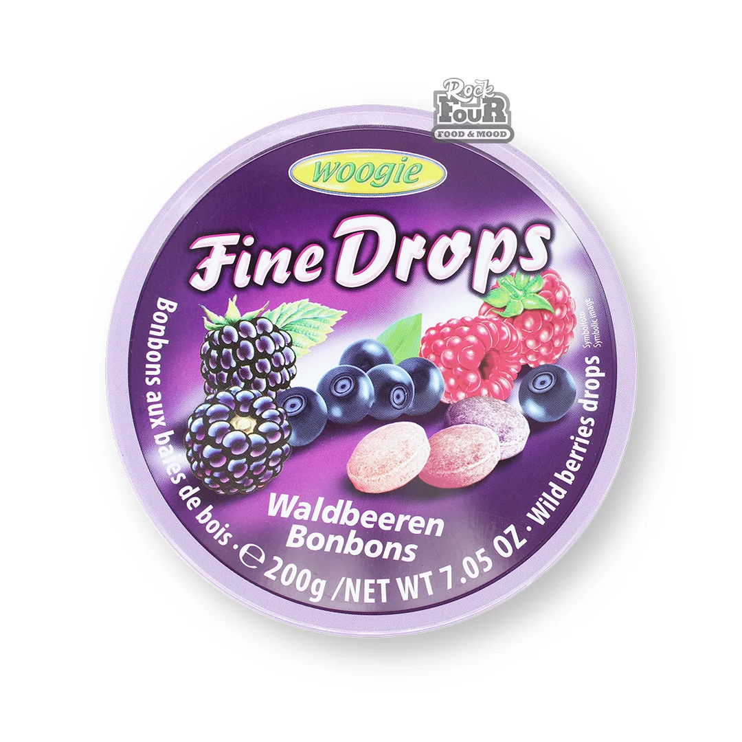 Леденцы «Woogie Fine Drops» со вкусом ягод 200г